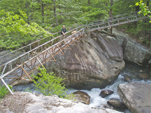 Bridge over Richland Creek on the Snow Trail