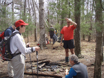 Setting up camp