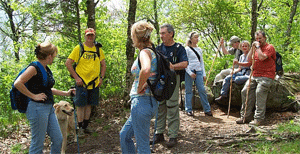 We reached the ridgeline