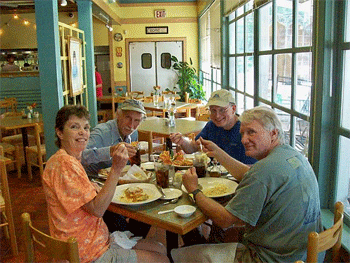 Pasta at Pastaria after the hike