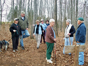 The hikers who are outstanding in their field