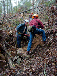 Filling in the giant hole